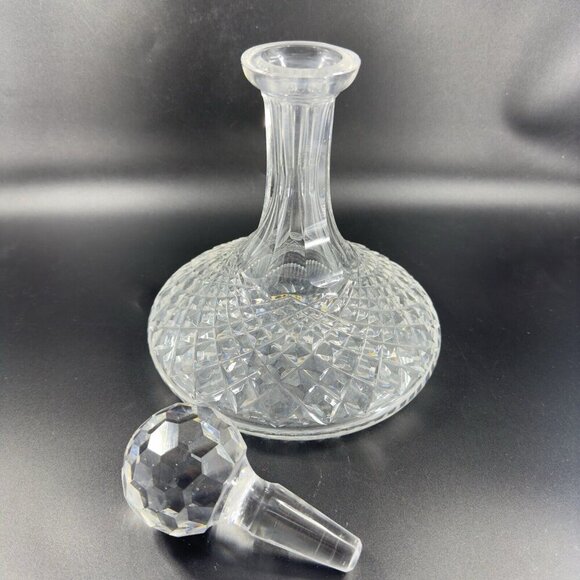 Waterford Clear Crystal Glass Liquor Decanter Stopper Container Heavy Elegant - Picture 8 of 15